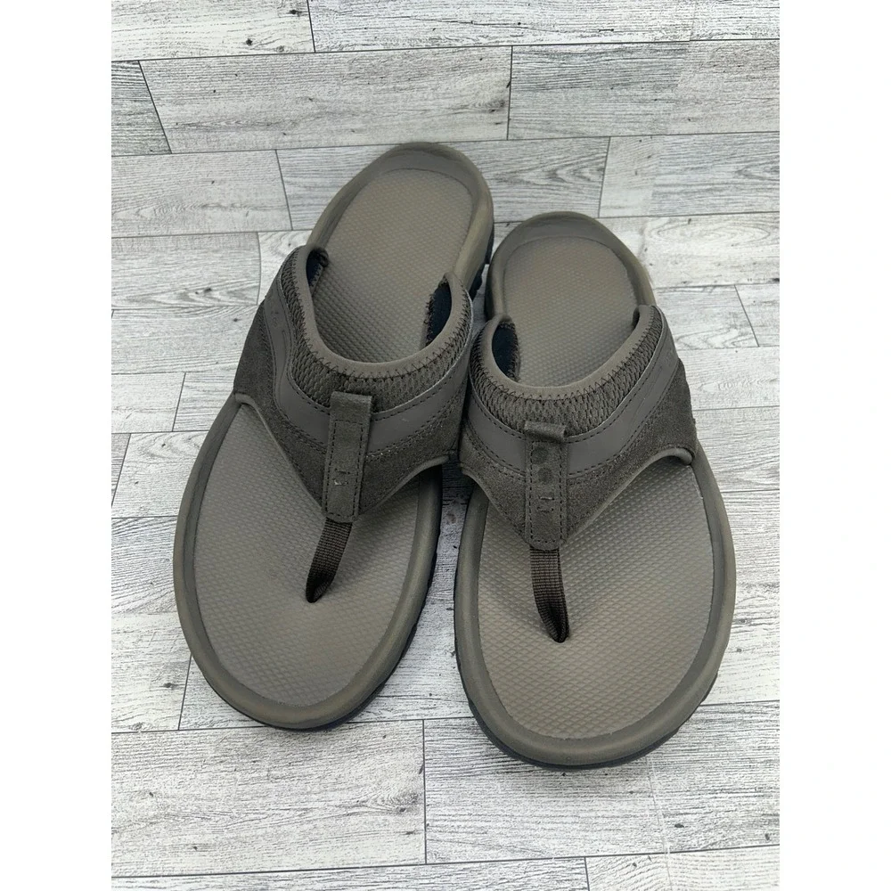 Teva Katavi 2‎ Men Thong Sandals Brown Suede Hiking Flip Flops 1002432 Size 14